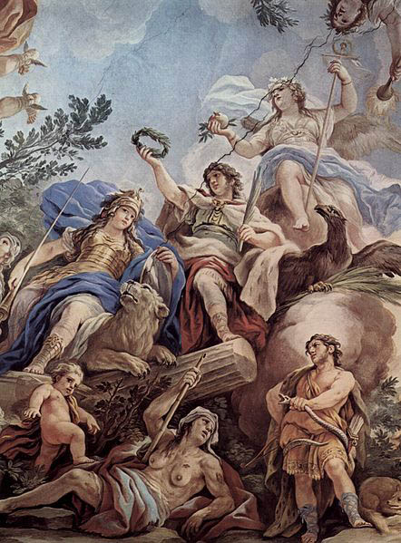 Fresken in der Galerie des Palazzo Medici-Riccardi in Florenz,